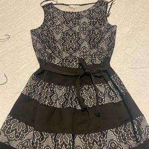 Dress black and white